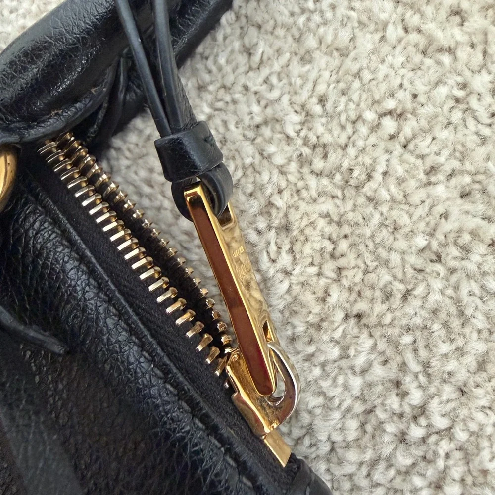 Prada Milano Black Leather Satchel